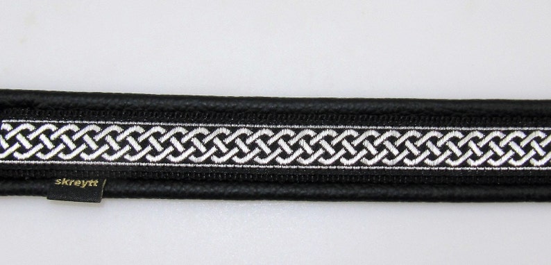 Dog collar Weave, black-silver image 6