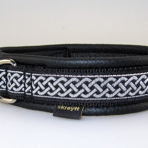 Dog collar Weave, black-silver image 3