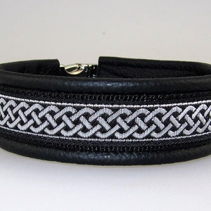 Dog collar Weave, black-silver image 4