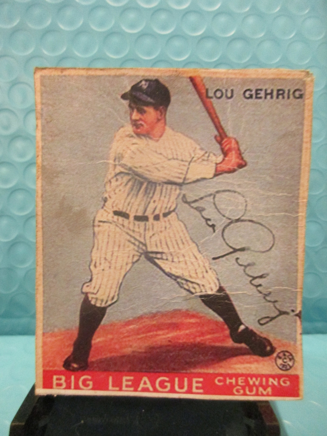 1/1 Lou Gehrig Reproduction 1933 Goudey Baseball Card Stocking Stuffer ...