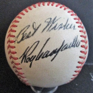 Réplica de pelota de béisbol autografiada de Roy Campanella de los años 50