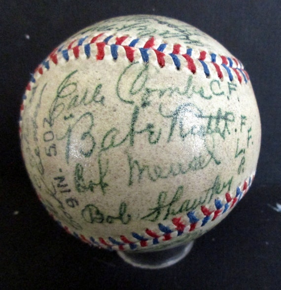 1927 yankees autographed ball