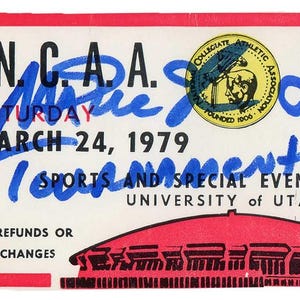 Neu für 2025 * Magic Johnson & Larry Bird Reproduktion Handsigniertes 1979 Game Ticket Stub