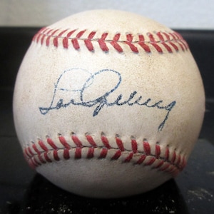 Lou Gehrig Replica 1934 Autographed American League Baseball