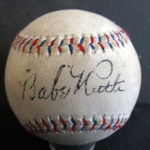 Babe Ruth  & Lou Gehrig Replica 1926 Autographed Baseball