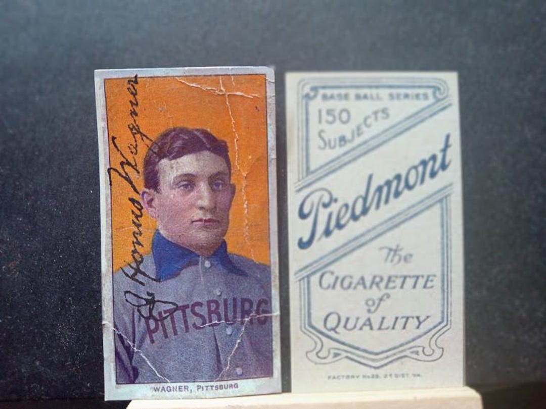 Honus Wagner 1909 T206 Reproduction Autographed Baseball Card Stocking ...