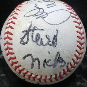 Fleetwood Mack Replica Autographed Baseball  S. Nicks, Fleetwood, C. McVie, J. McVie & Buckingham