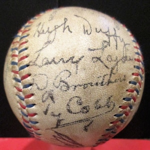 1910&#39;s-20&#39;s &quot;The .400 Hitters&quot; Replica Signed Baseball  Cobb, Lajoie, Keeler, Jackson, Williams, Hornsby +More  *NEW DESIGN FOR 2021*1