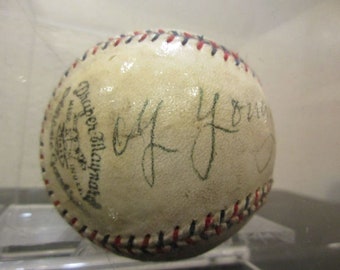 Cy Young Replica 1920's Autographed  D & M Baseball