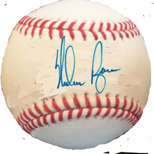 NEW DESIGN Nolan Ryan Replica Autographed Baseball
