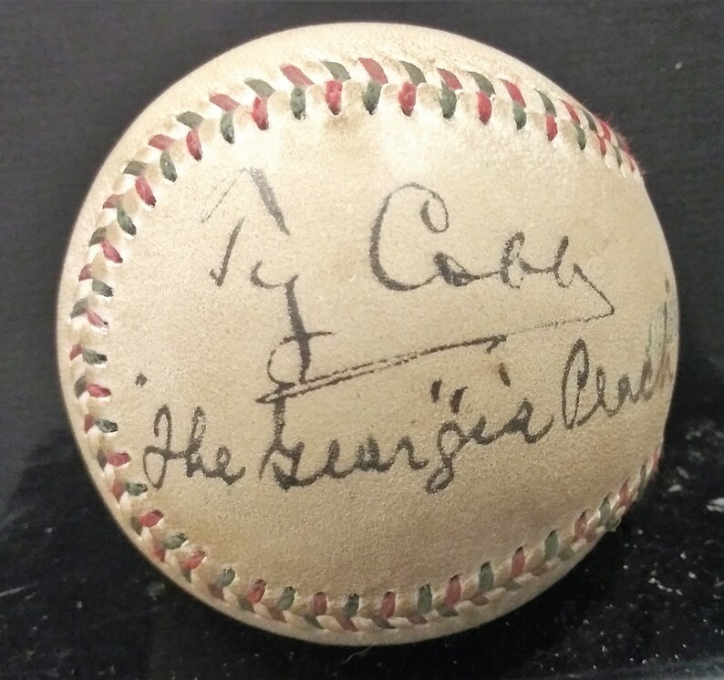 Ty Cobb 'the Peach Replica Signed & Etsy