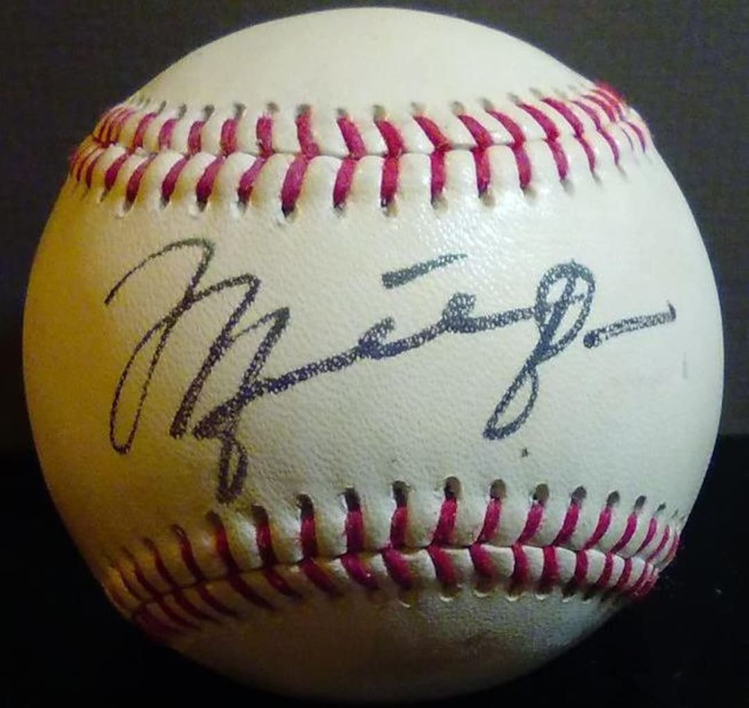 jordan autographed baseball