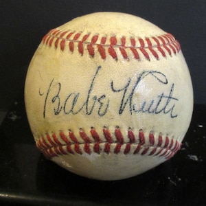 Babe Ruth Replika 1940er Autogramm Baseball