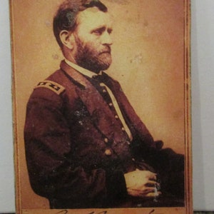 1862 Ulysses S. Grant Signed Reproduction CDV