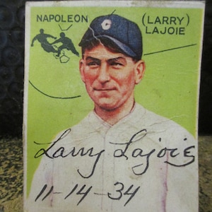 1/1  Napoleon Lajoie Reproduction Autographed 1933 Goudey Baseball Card  Stocking Stuffer
