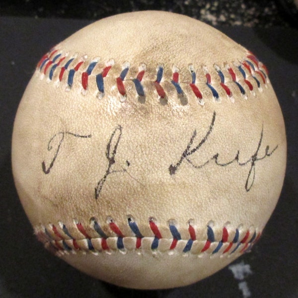 Tim Keefe Replica Autographed 1920's Goldsmith League Baseball