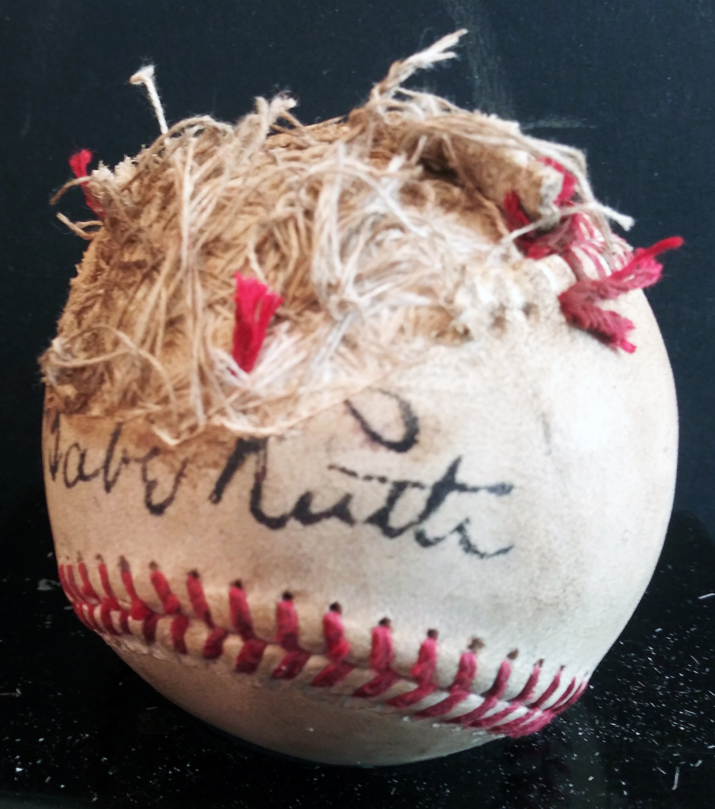 The Sandlot Babe Ruth Autographed 1930's Baseball. Replica Souvenir Ball