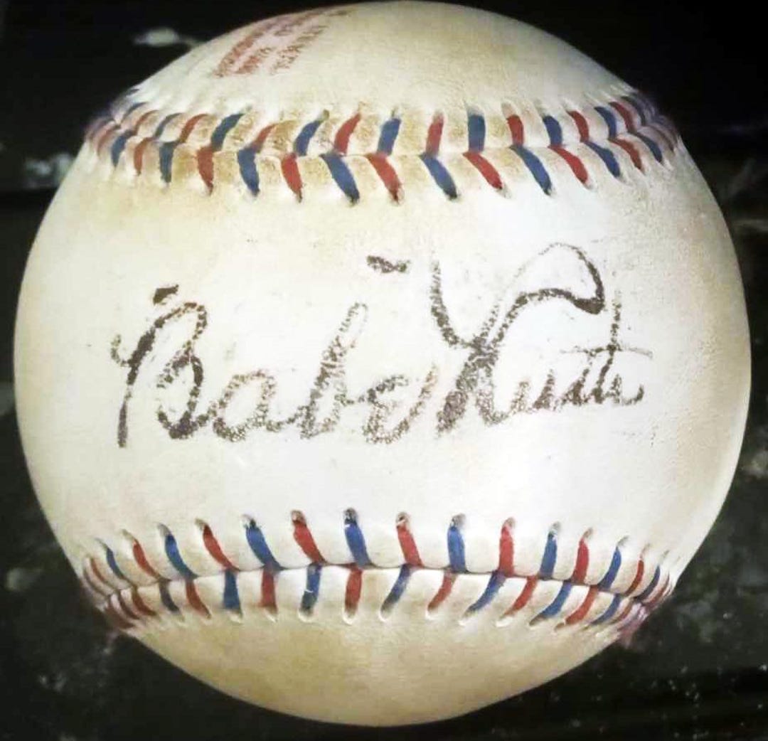 New for Summer 2025* Limited Edition Babe Ruth Replica 1927 Autographed ...