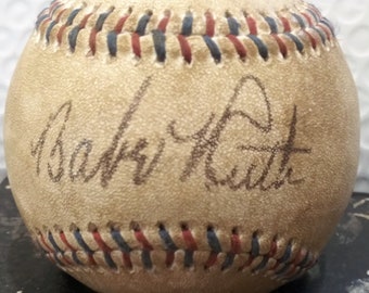  The Sandlot Babe Ruth Autographed 1930's Baseball