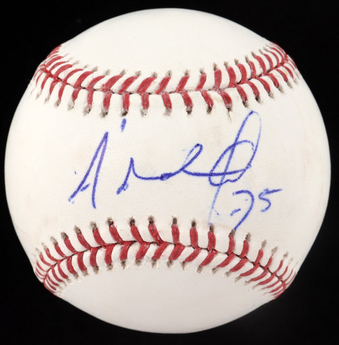 NUEVO DISEÑO Réplica de pelota de béisbol autografiada de Adolis García ...