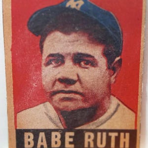 Riproduzione di Babe Ruth 1948 Leaf Baseball Card da riempire