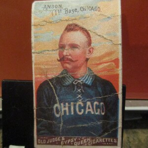 1/1 Boné Anson 1888 Goodwin Champions N162 Cartão de beisebol Stuffer