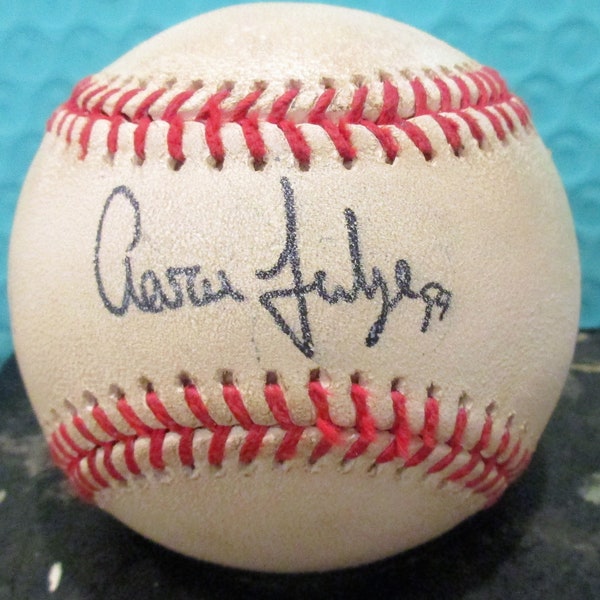 NEW DESIGN  STYLE # 4 Aaron Judge Replica Autographed Baseball