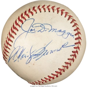 Marilyn Monroe & Joe DiMaggio Replik 1952 Autogramm Baseball