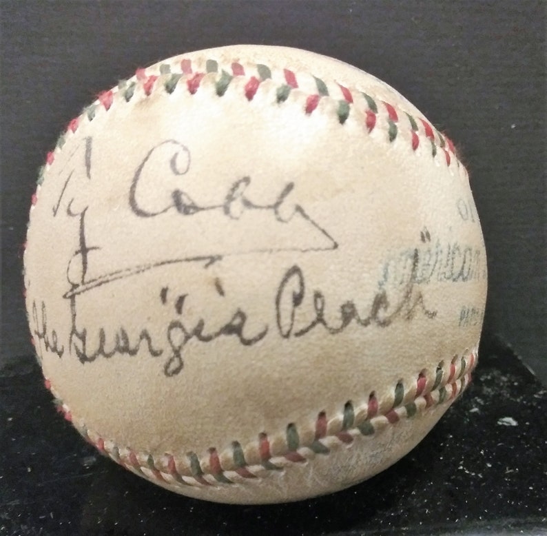 Ty Cobb 'the Peach Replica Signed & Etsy