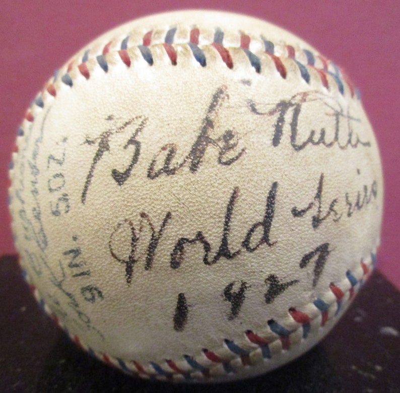 Babe Ruth Replica 1927 Autographed Baseball NEW DESIGN FOR Etsy