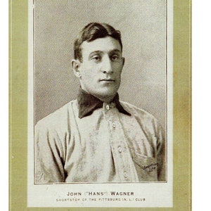 Honus Wagner Réplica 1902-11 W600 Gabinete de noticias deportivas