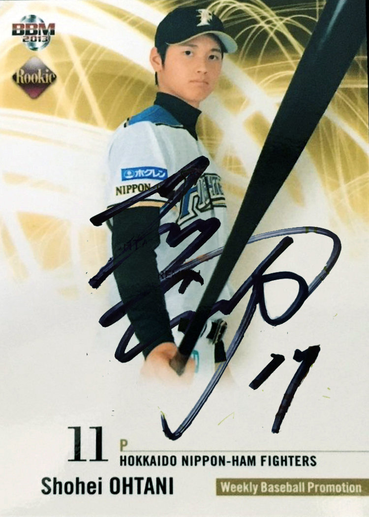 Shohei ohtani autographed cards - Etsy 日本