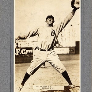 Ty Cobb Reprint 1911 Pinkerton T5 Cabinet Card