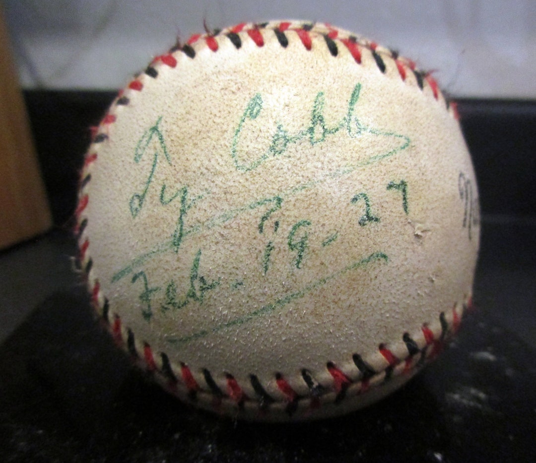 Réplica de pelota de béisbol autografiada de Ty Cobb de 1927 - Etsy México