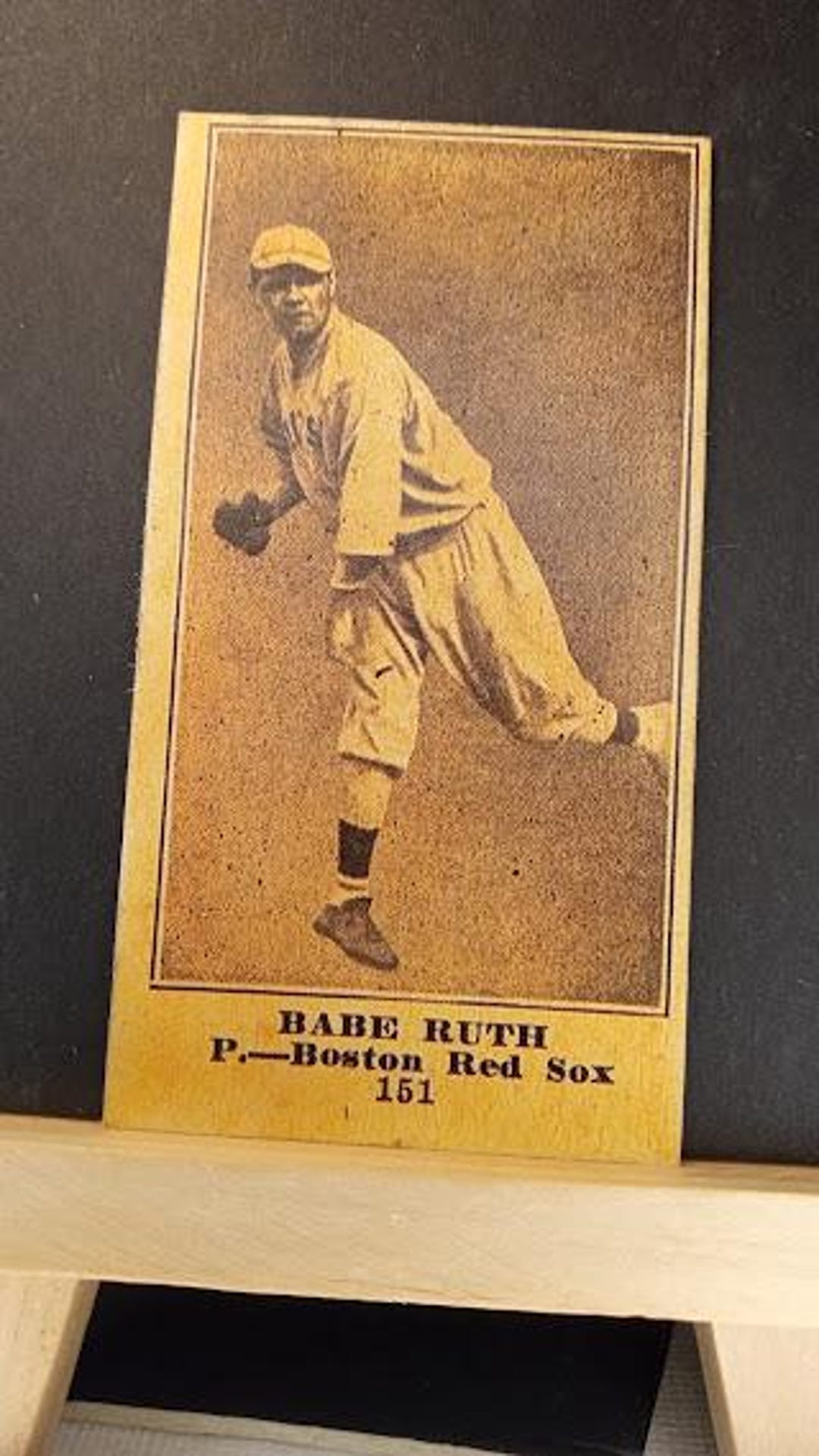 Babe Ruth Reproduction 1916 M101-4 Baseball Card HOMES to HOMES BACK ...