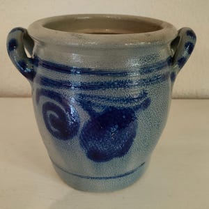 Vintage stengodskruka, handmålad, Westerwald keramik, 1960-talet