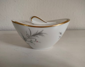 Sucrier ovale vintage en porcelaine Thomas Allemagne 1960