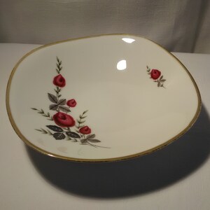 Winterling Bavaria Vintage Porcelain Bowl with Roses and Gold Rim by Winterling Bavaria 1950s