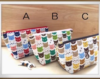 Katze Kulturbeutel,katze täschchen,Kosmetiktäschchen,Cosmetic Pouch,Makeup Bag,Cat pouch,Cat,kawaii,Katze Deutschland