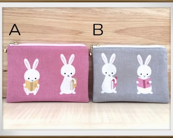 Hase Kulturbeutel,Hase täschchen,Kramtäschchen,Mini Geldbeutel,Coin Purse,Hase,Kaninchen,kawaii,Hase deutschland