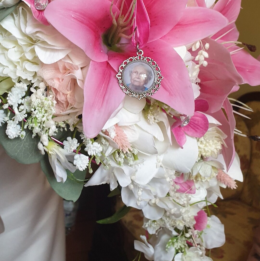 Pendentif Commémoratif De Mariage En Argent Bouquet De - France