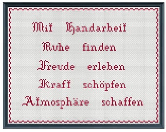 Spruch Handarbeit