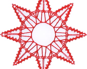 Lace instructions gothic star 4