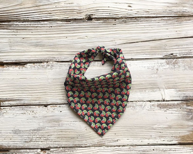 Cherry Dog Bandana Size Medium