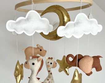 Baby Mobile, Babybett Mobile, Kinderzimmer Mobile, Filzmobile