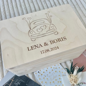 Wedding gift, memory box, memory box, wedding gift, bridal gift, wooden box, gift box, gift box