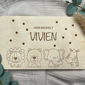 Breakfast board, snack board, board personalized with name