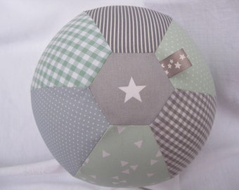 Minze: Basic Luftballonhülle grau/mint - mintgrün,Geschenke,Taufe,Baby,besonderes Taufgeschenk,unisex,Babyshower,bestseller,showergames