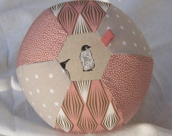 Luftballonbezug "Pinguin 3" ca. 22 cm Durchm. - #MakeItMeaningful,Stoffball,Stoffhülle,#buylesschoosewell,Baby,Lubahü,shower game,Luftballon