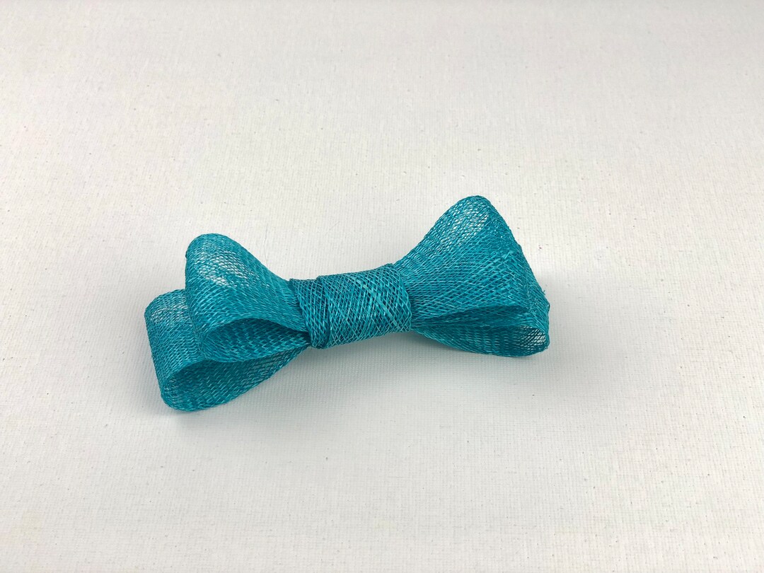 Turquoise Blue Hair Clip Wedding Guest Hat Blue Wedding Headdress